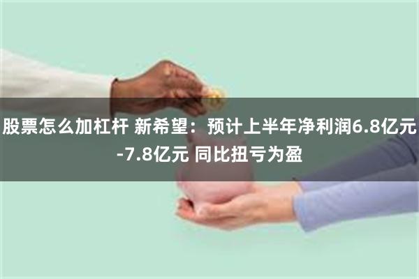 股票怎么加杠杆 新希望：预计上半年净利润6.8亿元-7.8亿元 同比扭亏为盈