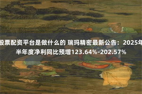 股票配资平台是做什么的 瑞玛精密最新公告：2025年半年度净利同比预增123.64%-202.57%