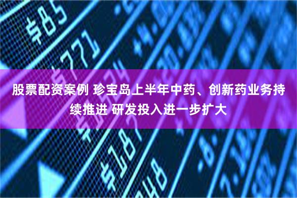 股票配资案例 珍宝岛上半年中药、创新药业务持续推进 研发投入进一步扩大