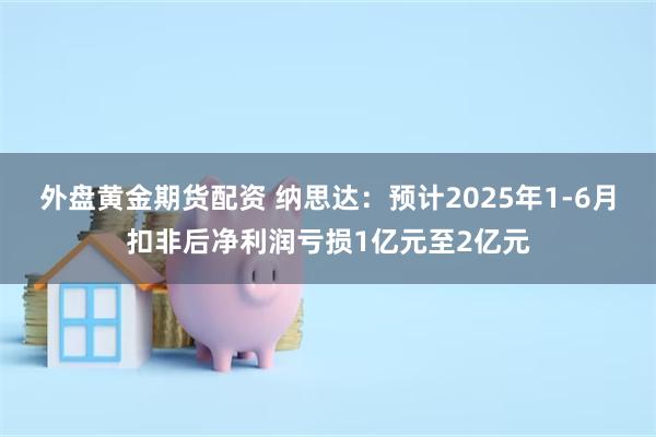 外盘黄金期货配资 纳思达：预计2025年1-6月扣非后净利润亏损1亿元至2亿元