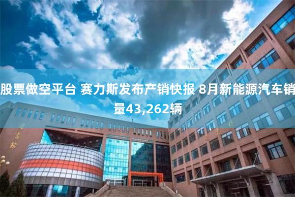 股票做空平台 赛力斯发布产销快报 8月新能源汽车销量43,262辆