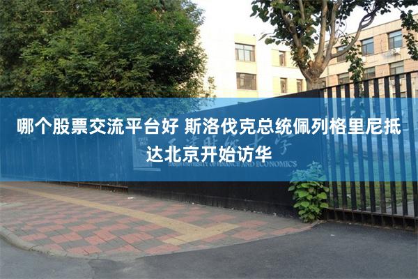 哪个股票交流平台好 斯洛伐克总统佩列格里尼抵达北京开始访华