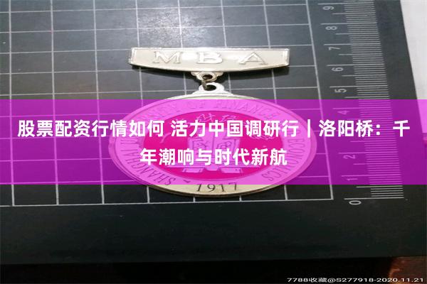 股票配资行情如何 活力中国调研行｜洛阳桥：千年潮响与时代新航