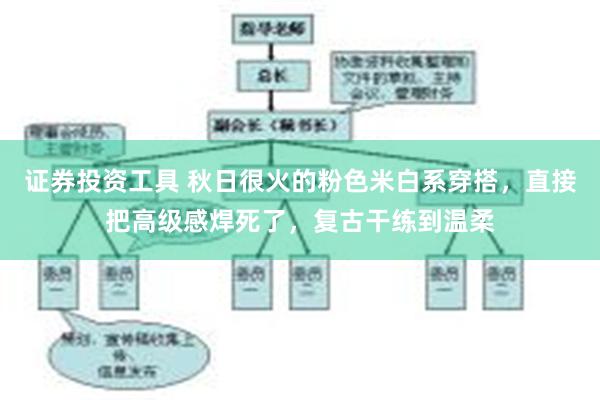 证券投资工具 秋日很火的粉色米白系穿搭，直接把高级感焊死了，复古干练到温柔