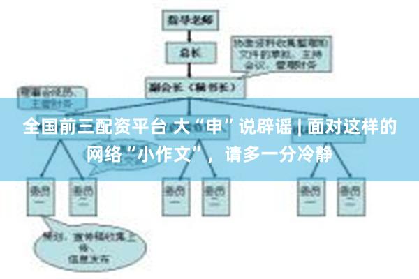 全国前三配资平台 大“申”说辟谣 | 面对这样的网络“小作文”,请多一分冷静